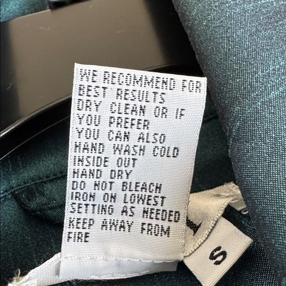 Vintage Dark Teal Trench Coat with Bubble Hem - Picture 11 of 14